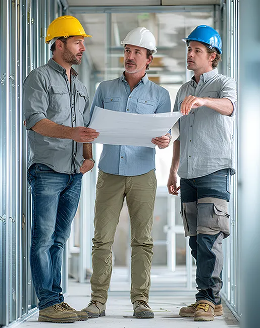 Coordinamento in cantiere per opere in cartongesso e controsoffitti con analisi tecnica del progetto